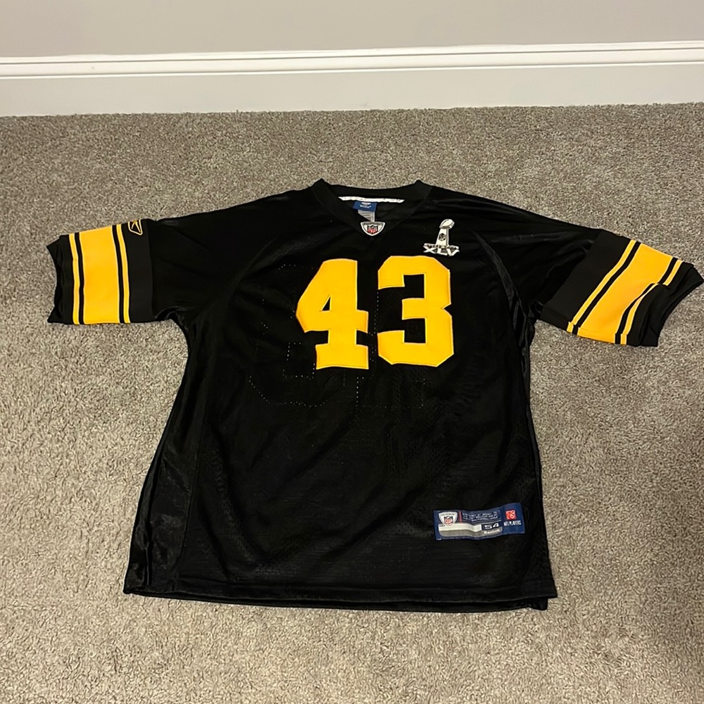 Troy Polamalu #43 stitched Super Bowl XLV jersey